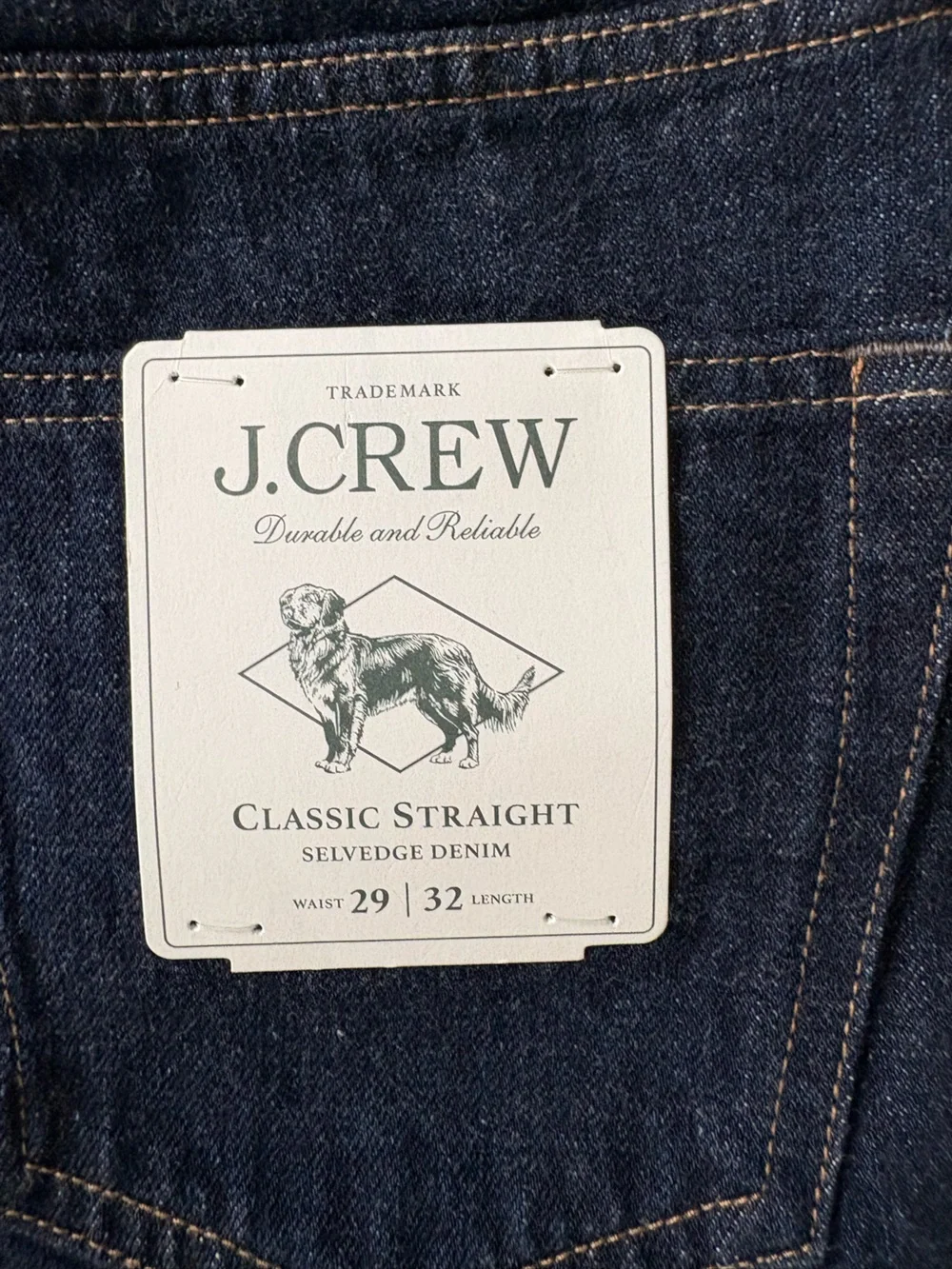 J.Crew Classic Straight jean in Japanese selvedge denim